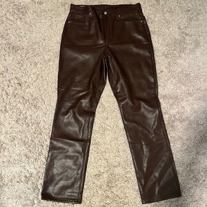 NWOT GAP Vintage Slim High Rise Vegan Leather Pant